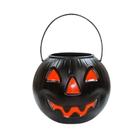 Balde Halloween Abóbora Preto e Vermelho Toymaster