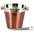 Balde inox para gelo com pegador 1,4l cobre