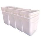 Balde Para Café Retangular 20L - 4 Pçs