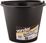 Balde para concreto 12 litros plástico graduação, pegador e alça metálica - Vonder Plus