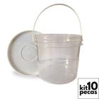 Balde Para Lanche Escolar Transp 2.2L 10 Pçs