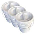 Balde Plast 12L Tampa Rosca P Comércio Ambulante