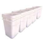 Balde Plast 20L Retang P Creme Hidratante 5 Pçs