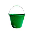 Balde Plástico Verde sem Pegador no Fundo Alça Aço 12 Litros - Terraplast, Opção: Verde