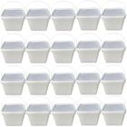 Balde Retang 3.6 Lts Com Tampa Material Virgem-20Pç