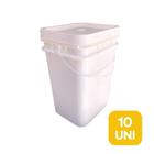 Balde Retangular 20L P Bolo Caseiro 10 Unid