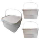 Balde Rn Transparente 2.4L 3 Pçs