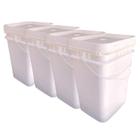 Balde Sul Retangular 20L - 4 Pçs