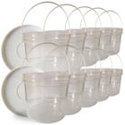 Balde Transp 2.2L Resistente Tampa Remov 10 Pçs