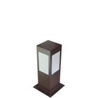 Balizador de Jardim Quadrado 30cm PA130 em Alumínio Marrom - Ideal Iluminação