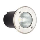 Balizador Led Redondo Externo Ip66 Inox Prata 5W Luz Amarela - Pix Iluminação