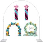 Balloon Arch Stand Decojoy, conjunto de 2 molduras de fundo redondas de 7,5 pés