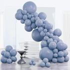 Balloon PartyWoo Dusty Blue 85 unidades de tamanhos diferentes