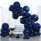 Balloon PartyWoo Navy Blue, pacote de 100 unidades, tamanhos diferentes