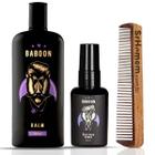 Balm e Óleo Hidratante Para Barba + Pente Duplo Baboon