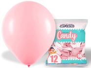 Balões Bexigas Balão Candy Colors Pastel Diversas Cores - 16 Polegadas - Art Latex - Pacote 12 Unidades Latéx Liso Para Festas Decoração