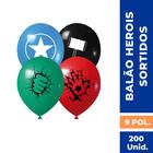 Balões bexigas marvel vingadores heróis sortidos 9 pol. c/20