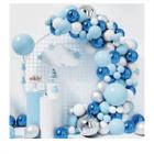 Balões De Festa Arco Desconstruído Azul Frozen Aniversário