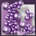 Balões PartyWoo Metallic Purple 130 unidades 46 30 25 13 cm