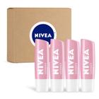 Bálsamo labial Nivea Shimmer com manteiga de karité e óleo de jojoba 4x5mL