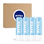 Bálsamo Labial NIVEA Smoothness Lip Care SPF 15 - Pacote com 4 (5ml cada)