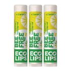 Bálsamo Labial Vegano Eco Lips - Limão e Limão Siciliano - Pacote com 3 Unidades