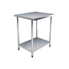 Bancada de apoio mesa inox 80x60x60cm