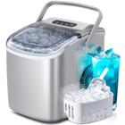 Bancada portátil Ice Maker Crzoe 26 lbs/24H cinza