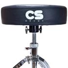 Banco custom sound bateria redondo com rosca csdb01