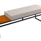 Banco Estofado 2 Lugares Paradise Conforto Elegância Recamier