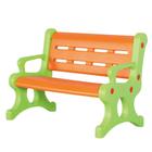 Banco Pequeno 2 Lugares Decorativo-Banquinho Infantil de Jardim-Parque-Creche-Ecolinha- Banco Plástico Playground