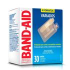 Band-aid curativo transparente variados com 30 unidades