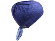 Kit 2 Bandana Durag Veludo Preta E Azul 360 Waves Rapper - Yucca