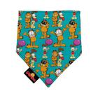 Bandana MeuAuAu Garfield 3 Turquesa para Cães - Tamanho P