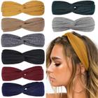 Bandanas Huachi Twist Knotted para mulheres, faixas de cabelo boho x8