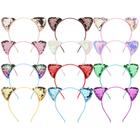 Bandanas Tbestmax Shining Cat Ear Hair Hoops Bunny x12