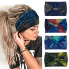 Bandanas YONUF Wide Knotted African Wide Knotted, pacote com 4 tie-dye