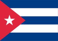 Bandeira Cuba Estampada uma face - 0,90X1,28m