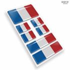Bandeira da França - Adesivo Resinado Cartela