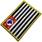 Bandeira Estado São Paulo Brasil Patch Bordada Termo Adesivo