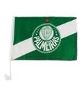 Bandeira Haste Plástico Vidro Carro 31x46cm - Palmeiras - Mileno