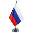 Bandeira Mesa Dupla Face Russia 29 Cm Alt (Mastro) - Sp Bandeiras