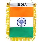 Bandeira pendurada na janela Anley India Fringy 10x15cm com ventosa