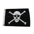 Bandeira Pirata com Caveira e Ossos Preta - Marine Importa