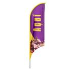 Bandeira Wind Banner Açai Dupla Face Haste Tamanho 220X60Cm - Prime Decor Festas