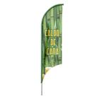 Bandeira Wind Banner Caldo Cana Dupla Face Haste Tamanho