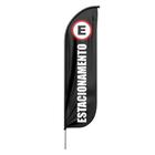 Bandeira Wind Banner Estacionamento Dupla Face Haste Tamanho - Prime Decor Festas