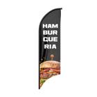 Bandeira Wind Banner Hamburgueria Dupla Face Somente Tecido