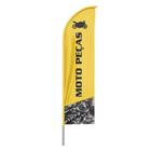 Bandeira Wind Banner Moto Peças Dupla Face Haste Tamanho