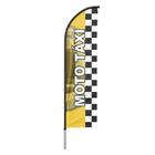 Bandeira Wind Banner Moto Táxi Dupla Face Haste Tamanho